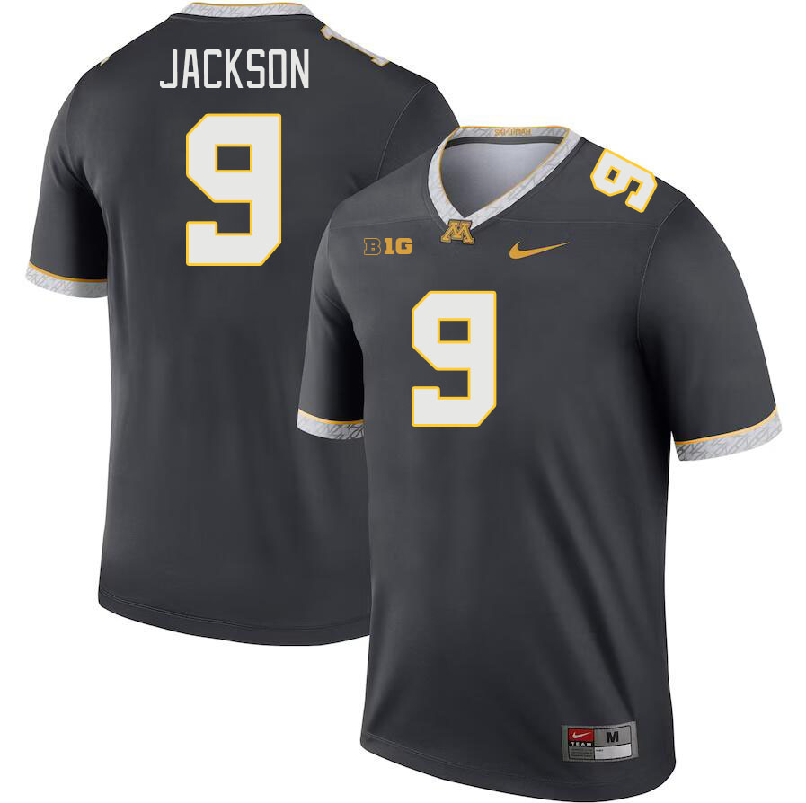 Men #9 Daniel Jackson Minnesota Golden Gophers College Football Jerseys Stitched-Charcoal